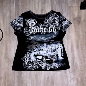 double sided women’s route 66 shirt